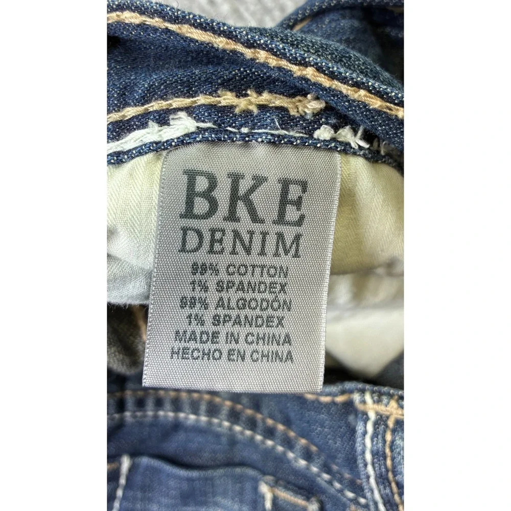 BKE Tyler Jeans Mens 36XL 36x33 Dark Wash Straight Leg Thick Stitch ABM4293